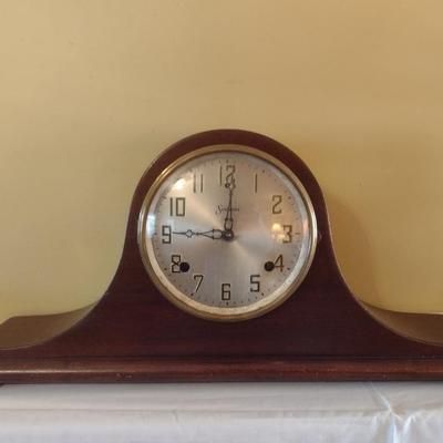 Antique Sessions Eight Day Mantel Clock with Key