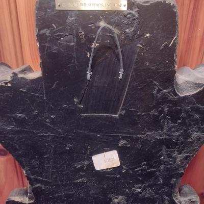 Vintage Vanguard Studios Vanathane Medieval Crest Wall Decor King's Face 1967