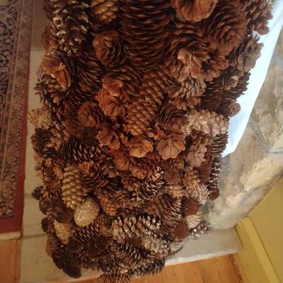 Large Hand-Crafted Natural Pinecone Tree