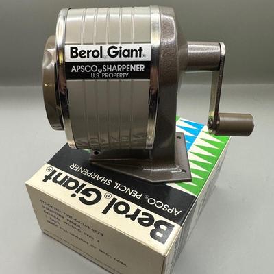Vintage Berol Giant Pencil Sharpener In Box