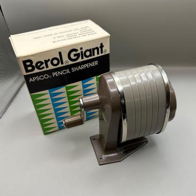 Vintage Berol Giant Pencil Sharpener In Box