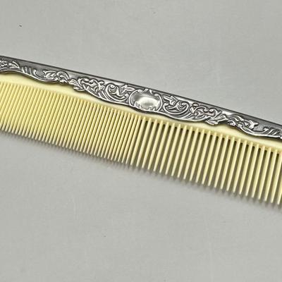 Vintage 3pc Vanity Set - Brush, Comb, & Mirror