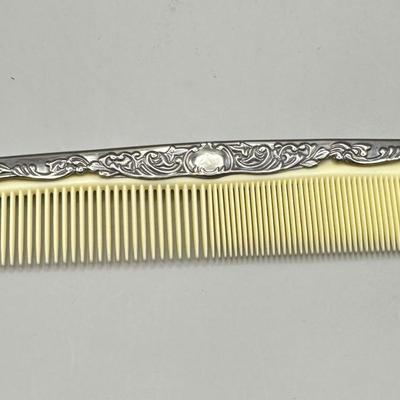 Vintage 3pc Vanity Set - Brush, Comb, & Mirror