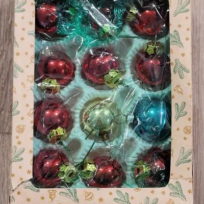 Vintage Mini Glass Ball Ornaments- Made in Western Germany