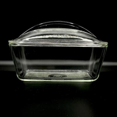 WESTINGHOUSE ~ Pair (2) ~ Vtg. Clear Glass Refrigerator Dishes With Lids ~ *Read details