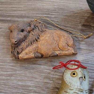 Vintage Noah's Ark and Animal Ornaments