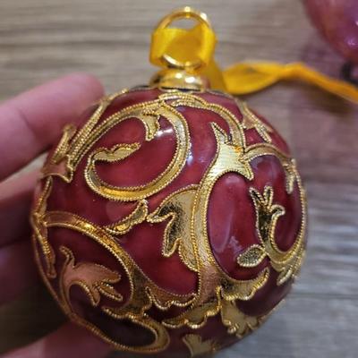 Vintage Glass & Metal Ball Ornaments