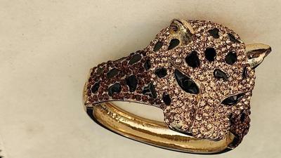 Big Cat Leopard Clamper Bracelet