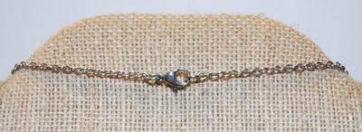Mother-of-Pearl Oyster Style PENDANT (1 Â¼" x 1") Necklace 20" L