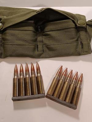 Military Ammo belt with Ammunition