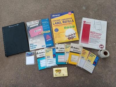 Office supplies - Label refills - Avery labels - Post it notes - and more
