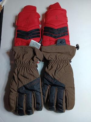 Two pairs of Men's size large winter gloves - Burton