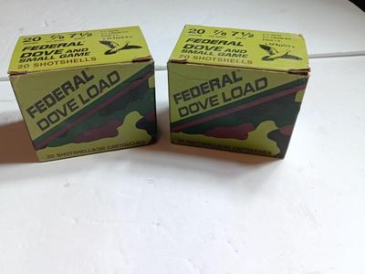 20 Guage Federal Dove and small game shot gun shells