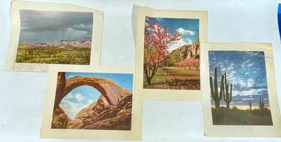 Set of 4 Color Landscape Prints