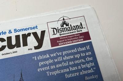 Bansky Dismaland Bemusement Park Art Local Newspaper "Mercury" Souvenir Edition