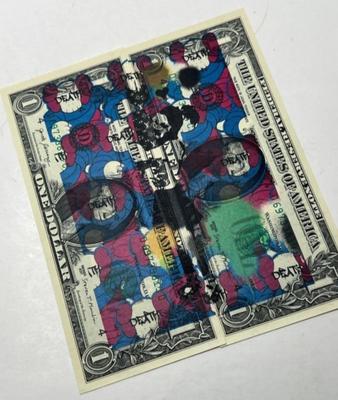 DEATH NYC - BANKSY BOMB GIRL X KAWS DIPTYCH DOLLARS