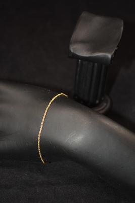 14K Gold Bracelet 6.5" - 1.1g