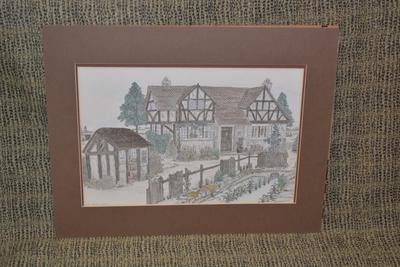 New Signed Print with Matting Lynne Orrach 14/100