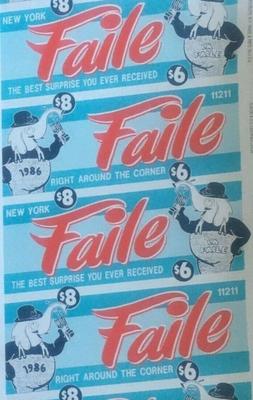 FAILE - AROUND THE CORNER - PASTER POSTER - BLUE