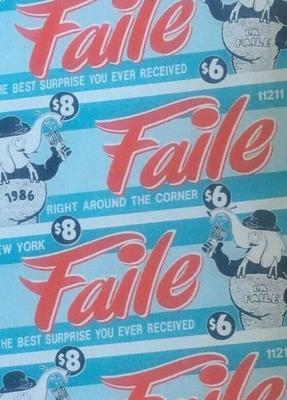 FAILE - AROUND THE CORNER - PASTER POSTER - BLUE