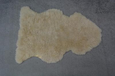 Small White Sheepskin Fur Rug 41"x30"