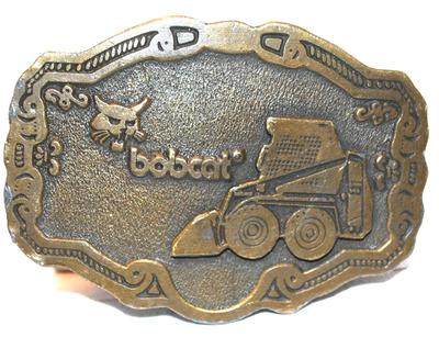 "Bobcat Skid Steer Tractor" Belt Buckle 3Â½" x 2Â¼"