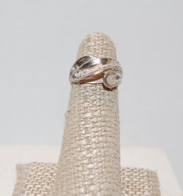 Size 5Â¼ Triple Splash-Wave Silver-Tone Ring (5.6g)