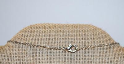 Rainbow Irridescent Long Rectangle PENDANT (1 Â½ x Â½) Necklace 19"