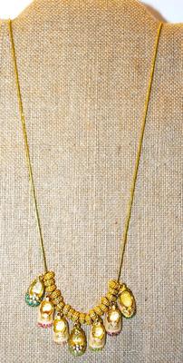 Unique "7 Little Shoes" Boys & Girls Charm Necklace 24" L