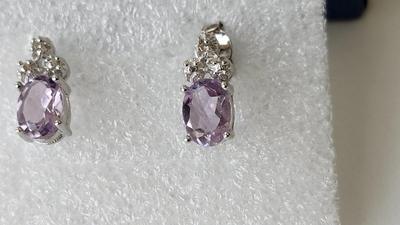 Amethyst 925 earrings