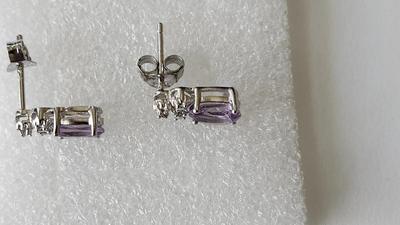 Amethyst 925 earrings