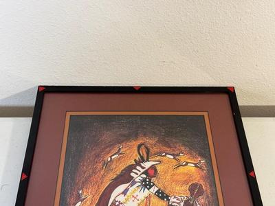 SIGNED NATIVE AMERICAN PICTURE