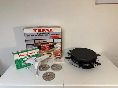 RACLETTE ELECTRIC GRILL & A MOULINEX