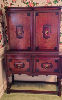 Antique tall Dining room China cabinet