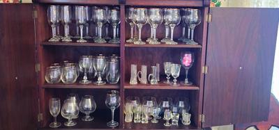 Large lot of crystal stemware! Have a party this weekend!