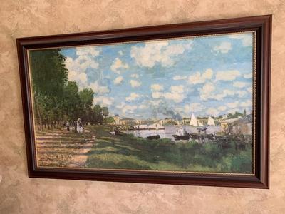 Framed print of Claude Monet's Le bassin d'Argenteuil