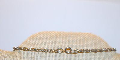 White Beaded Oval PENDANT Owl (1 Â½" x 1") Necklace 26" L