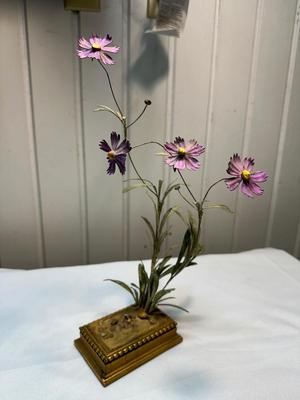 Handmade Metal Flower Sculpture