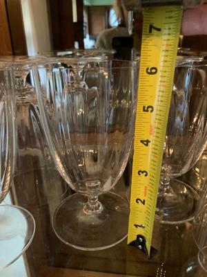 9 Water goblets Stemware