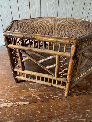 Mid Century Vintage Brighton Pavilion Style Hexagonal Coffee Table