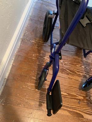 Transport Wheelchair, Lightweight, Aluminum,