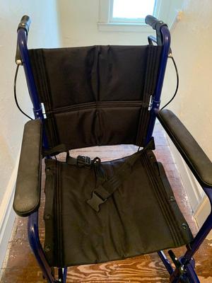 Transport Wheelchair, Lightweight, Aluminum,