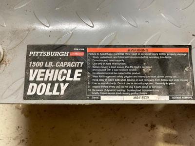LOT 139: Ex-Cell Engine Stand and Pittsburgh Vehicle Dolly