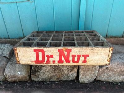 Vintage Dr. Nut Soda Wooden Crate