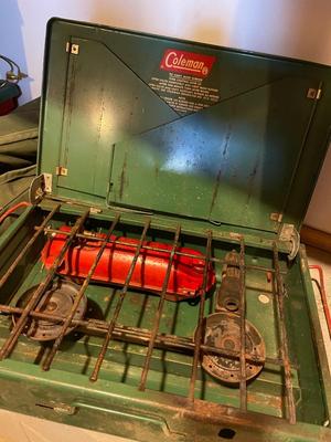 Vintage Coleman Stove and Lamp (Pair)