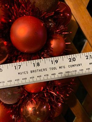 Williams and Sonoma Holiday Wreath.