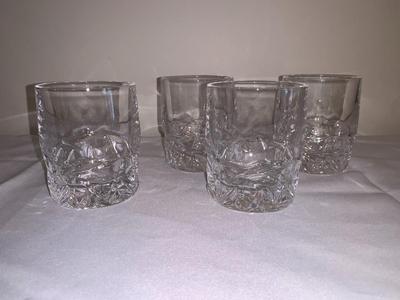 Rare Tiffany Crystal Old Fashioned Whiskey Cocktail Glasses