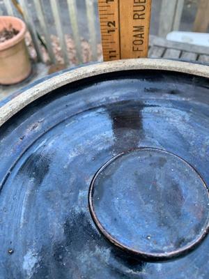 Vintage stoneware crock with lid 3 gallons