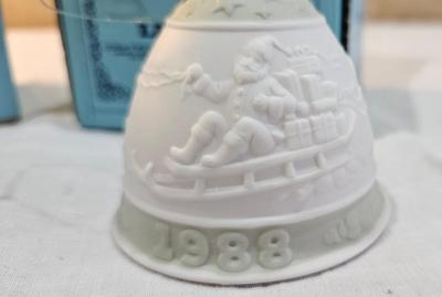 Lladro Bells 1988 and 1990 with boxes