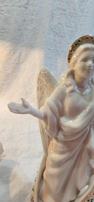 2 Lenox Figures, one Lenox vase Angel, Mother and Daughter